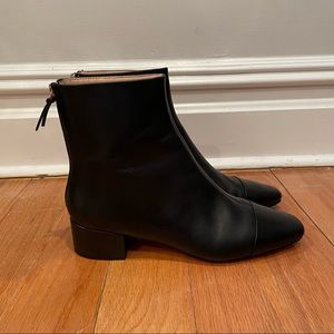 J. Crew Cap-Toe Ankle Boot 7.5